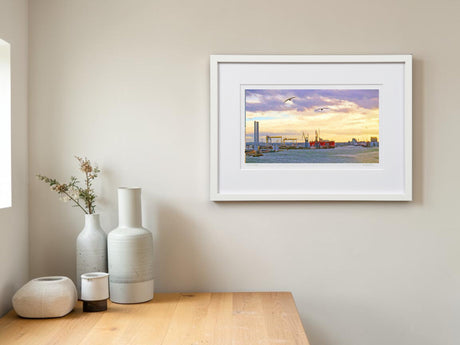 The Docks, Belfast - signed limited edition print by Lucas Creative Art