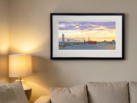 The Docks, Belfast - signed limited edition print by Lucas Creative Art