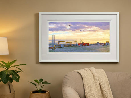 The Docks, Belfast - signed limited edition print by Lucas Creative Art