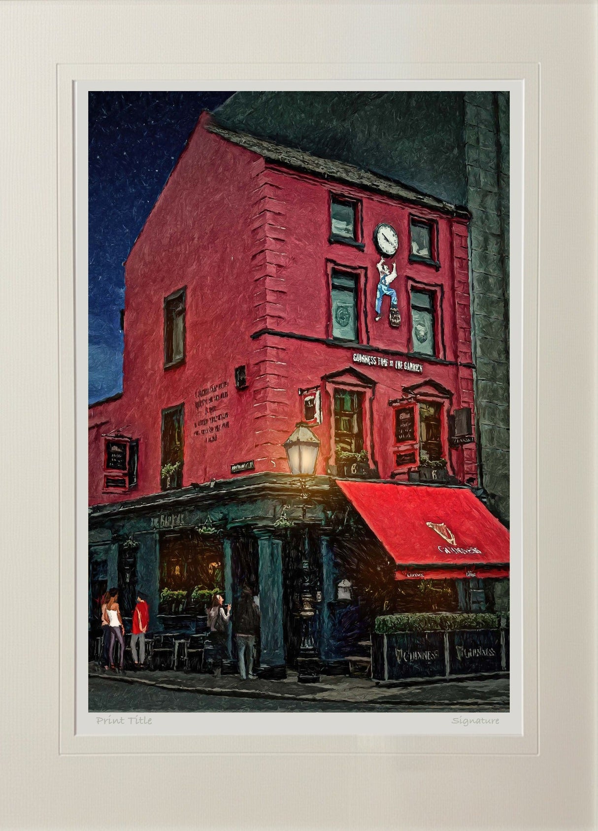 The Garrick, Belfast - signed limited edition print by Lucas Creative Art