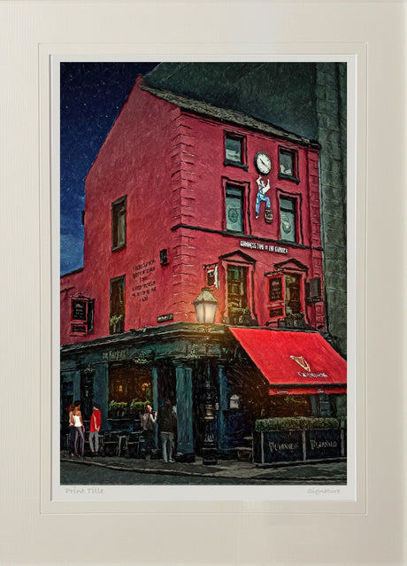 The Garrick, Belfast - signed limited edition print by Lucas Creative Art