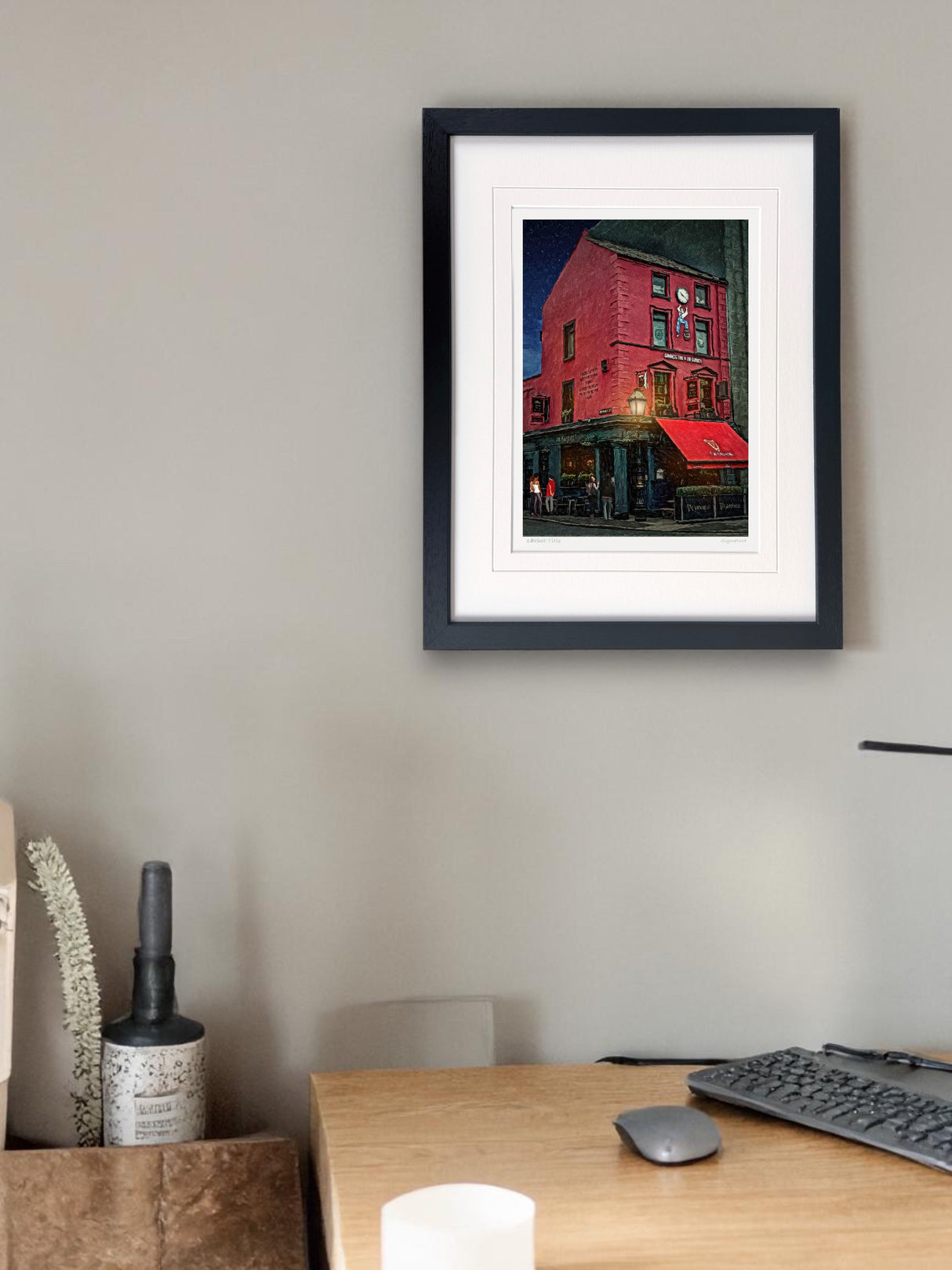 The Garrick, Belfast - signed limited edition print by Lucas Creative Art