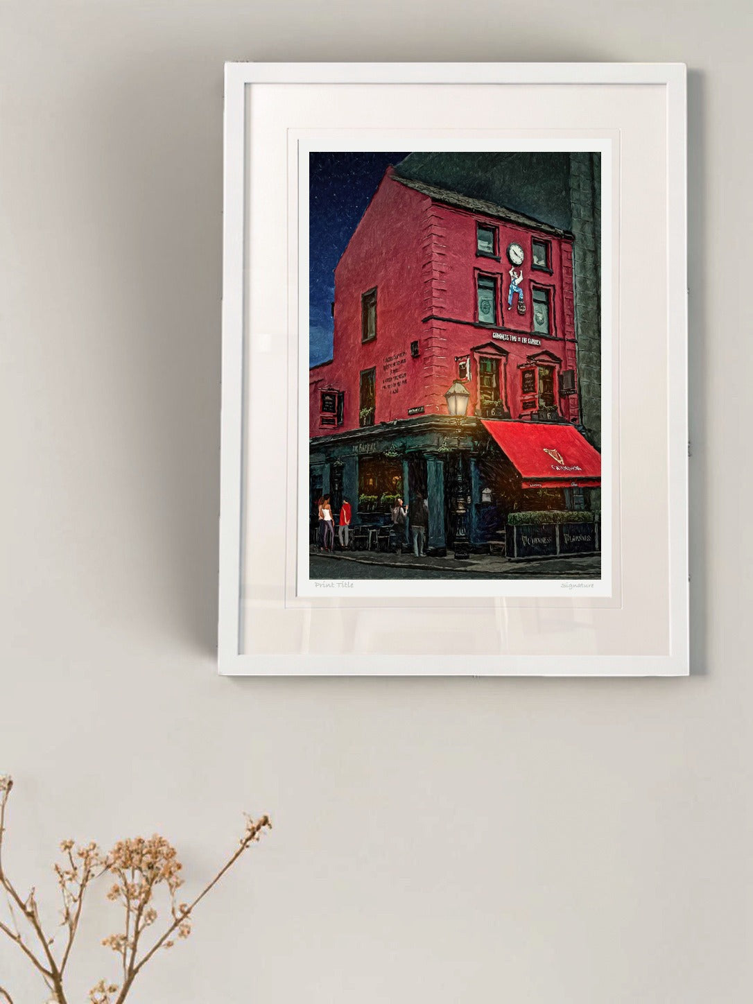 The Garrick, Belfast - signed limited edition print by Lucas Creative Art