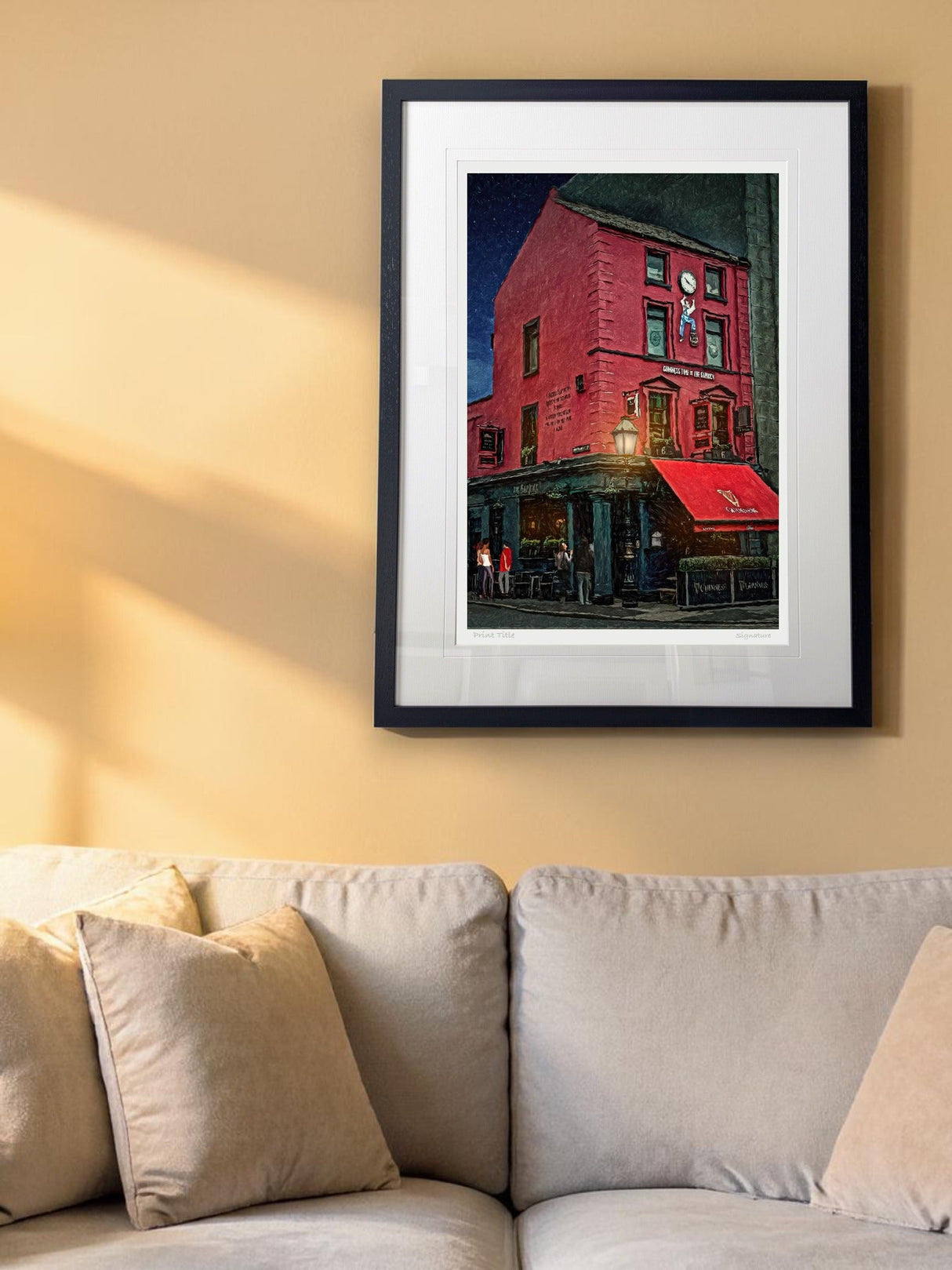 The Garrick, Belfast - signed limited edition print by Lucas Creative Art