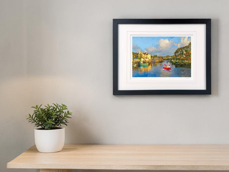 The Harbour Bunbeg - Small Framed Black