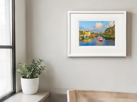 The Harbour Bunbeg - Small Framed White