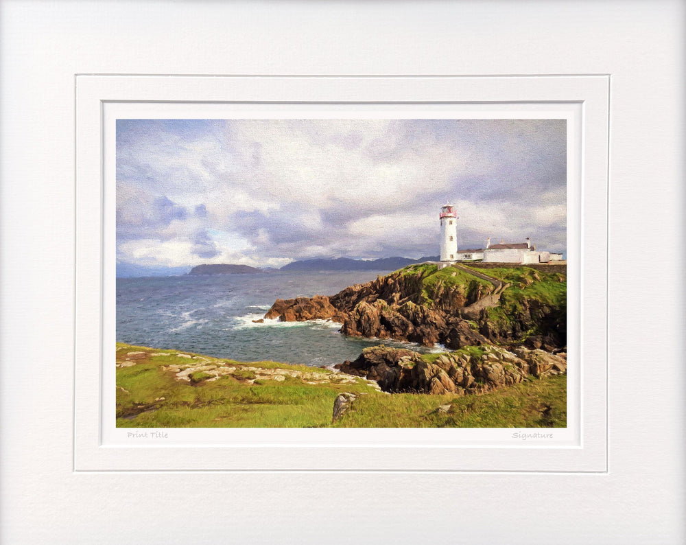 The Lighthouse, Fanad Head II - signed limited edition print by Lucas Creative Art