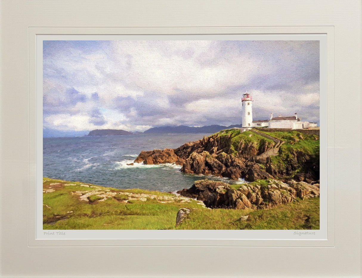 The Lighthouse, Fanad Head II - signed limited edition print by Lucas Creative Art