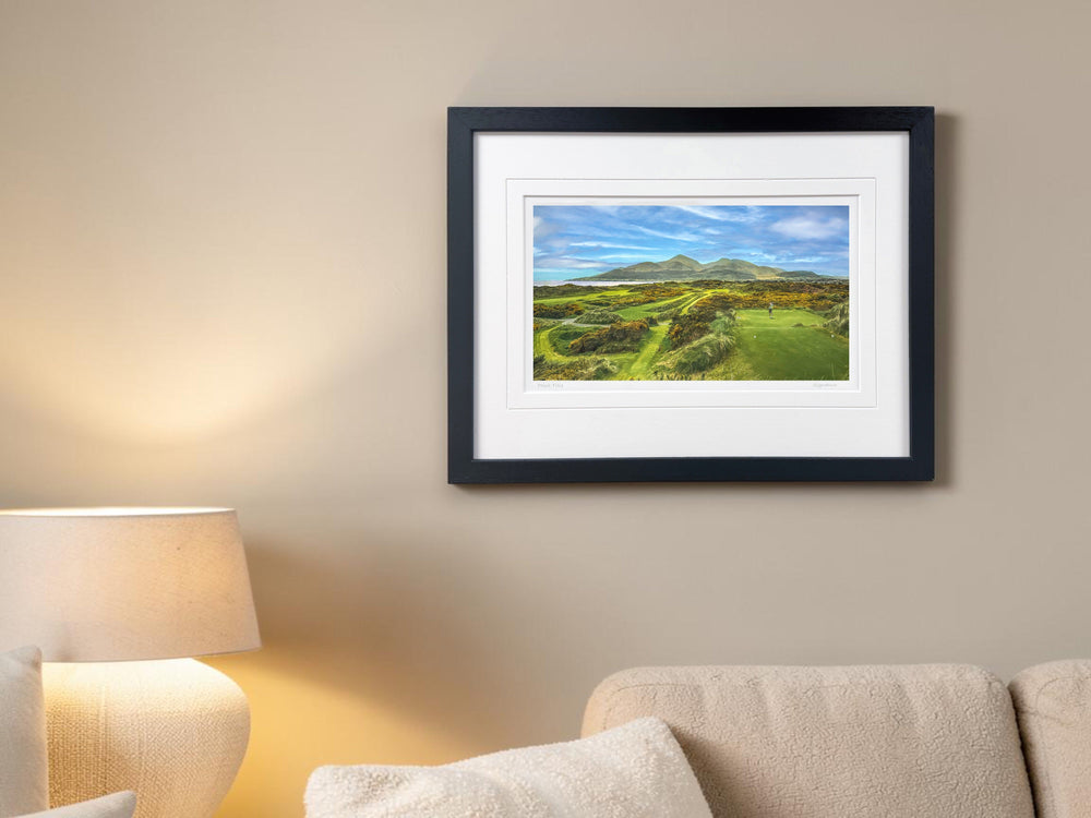 The Long Par 3, Royal County Down - signed limited edition print by Lucas Creative Art