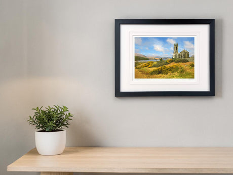 The Old Church Dunlewey - Small Framed Black