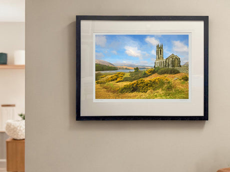 The Old Church Dunlewey - XL Framed Black