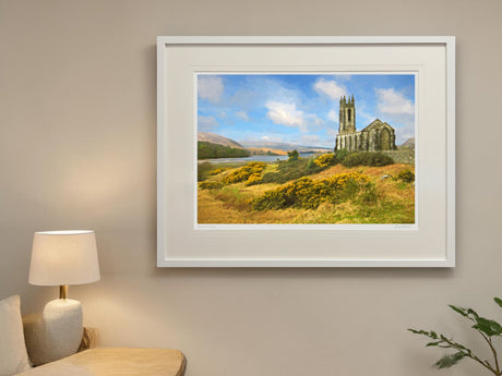 The Old Church Dunlewey - XL Framed White