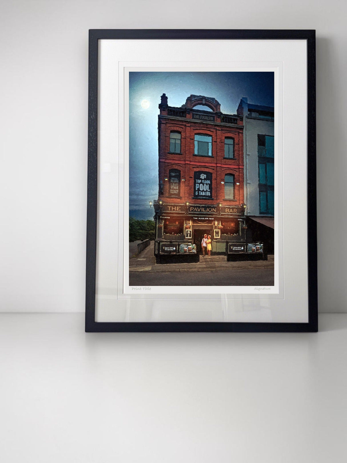 The Pavillion Bar, Belfast - signed limited edition print by Lucas Creative Art