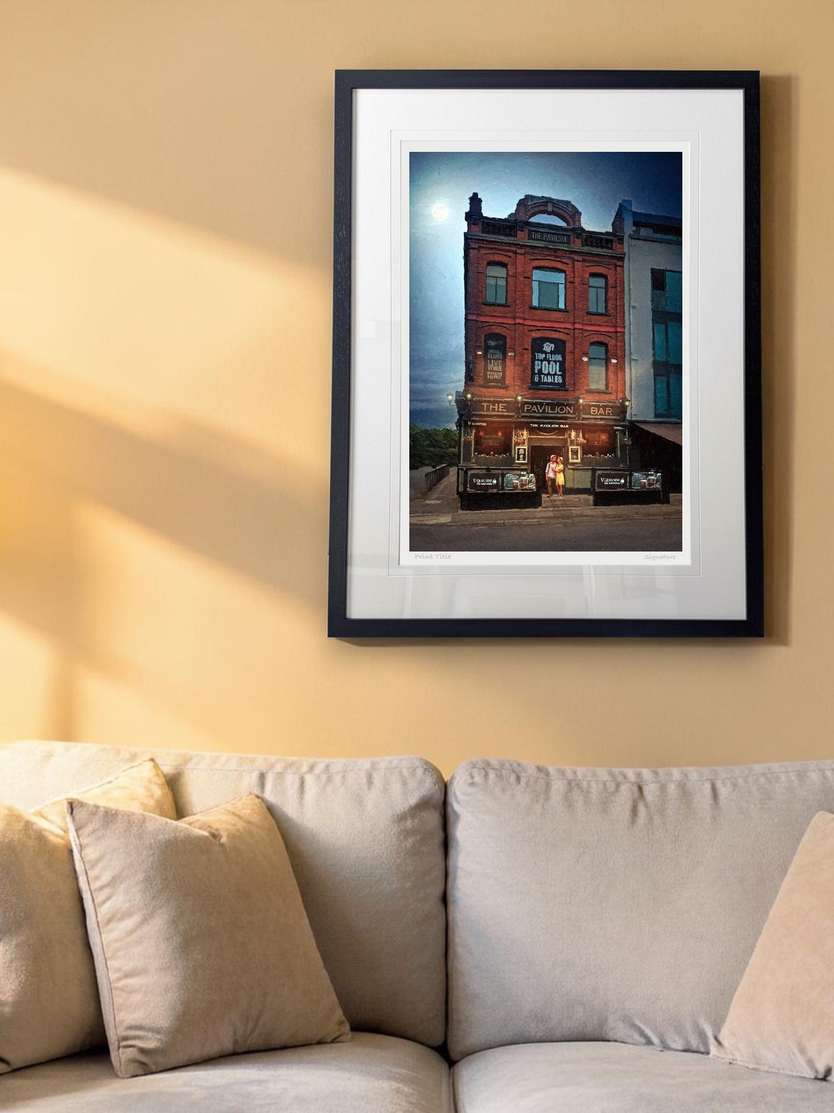 The Pavillion Bar, Belfast - signed limited edition print by Lucas Creative Art