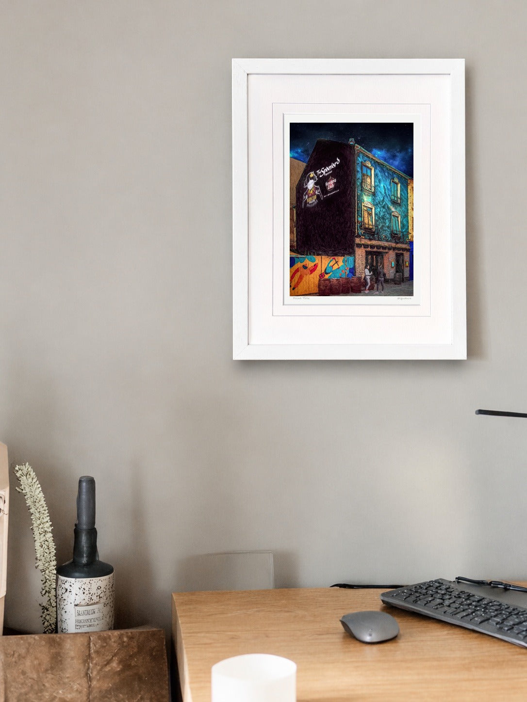 The Spaniard, Belfast - signed limited edition print by Lucas Creative Art