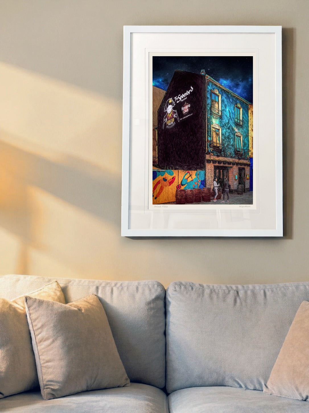 The Spaniard, Belfast - signed limited edition print by Lucas Creative Art