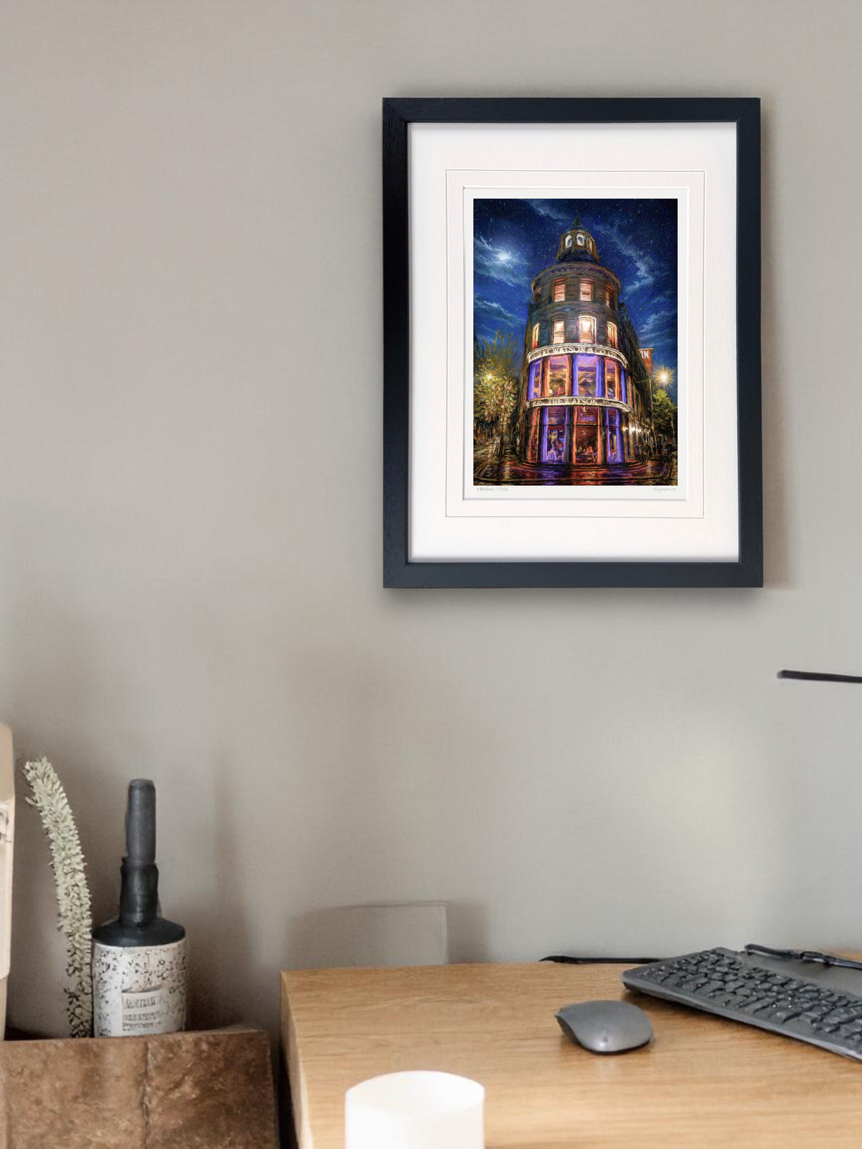 The Watson, Belfast - signed limited edition print by Lucas Creative Art