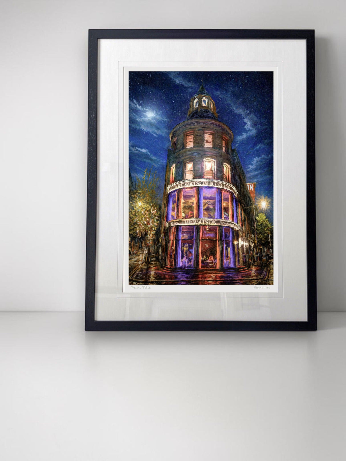 The Watson, Belfast - signed limited edition print by Lucas Creative Art