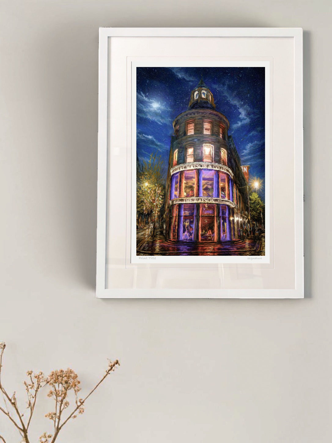 The Watson, Belfast - signed limited edition print by Lucas Creative Art