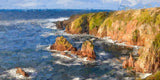 The Wild Atlantic, Altawinny Bay, Donegal - signed limited edition print by Lucas Creative Art