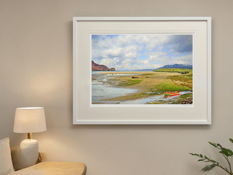 Tides Out - XL Framed White
