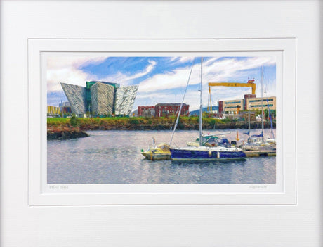 Titanic Quarter, Belfast - signed limited edition print by Lucas Creative Art