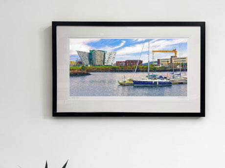 Titanic Quarter, Belfast - signed limited edition print by Lucas Creative Art