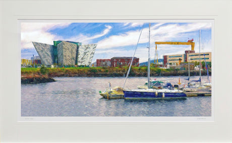 Titanic Quarter, Belfast - signed limited edition print by Lucas Creative Art