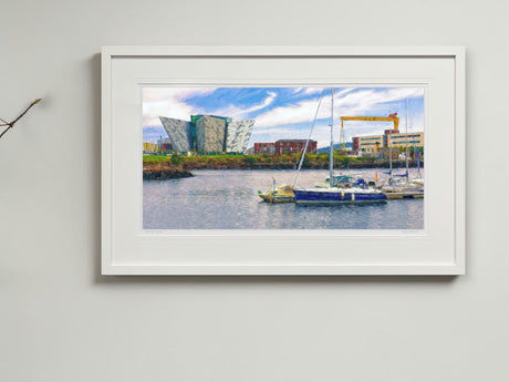 Titanic Quarter, Belfast - signed limited edition print by Lucas Creative Art