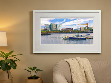 Titanic Quarter, Belfast - signed limited edition print by Lucas Creative Art