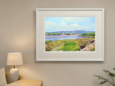Towards Doe Castle, Donegal - XL Framed White