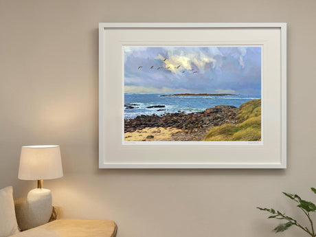 Towards Inishmeane - XL Framed White