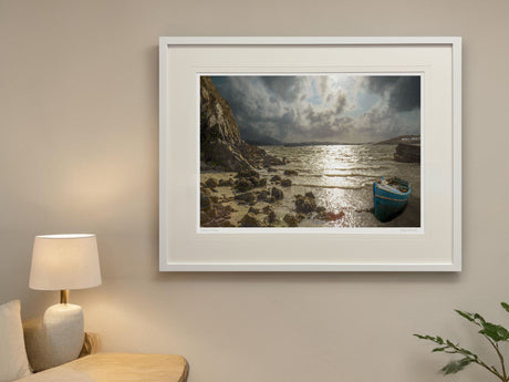Waiting - XL Framed White