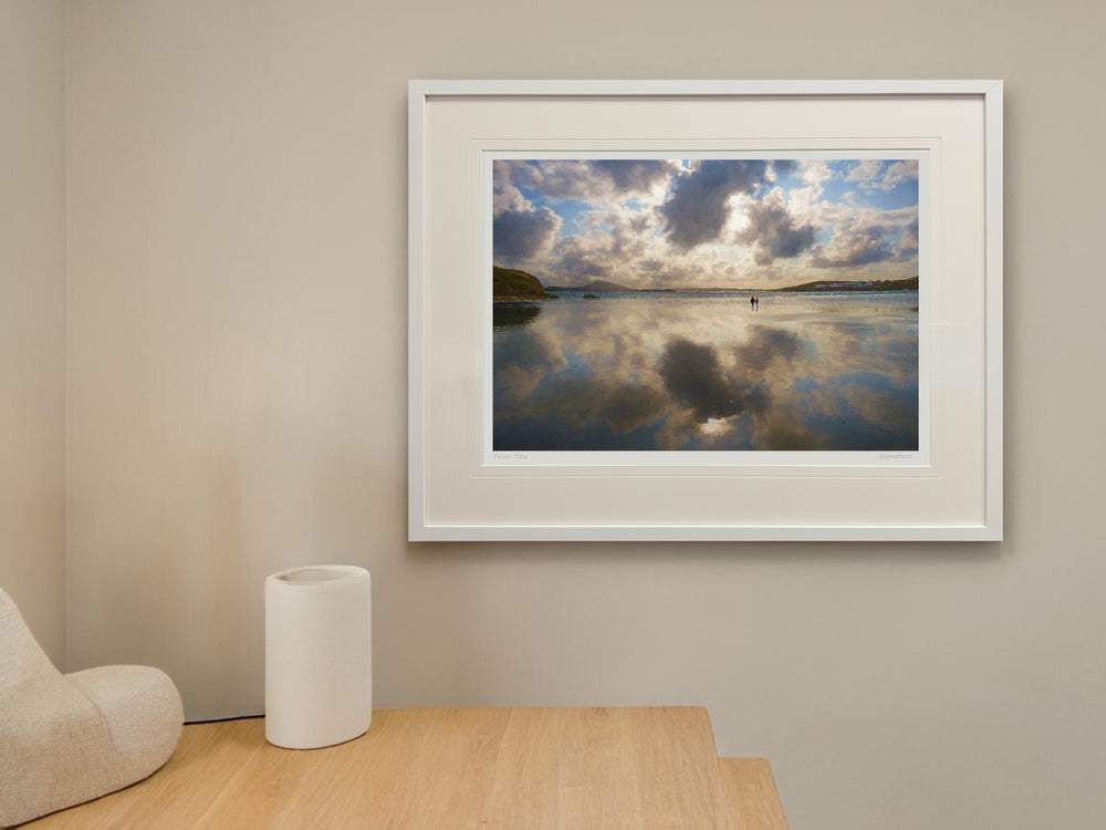 Walking on Clouds - Standard Framed White