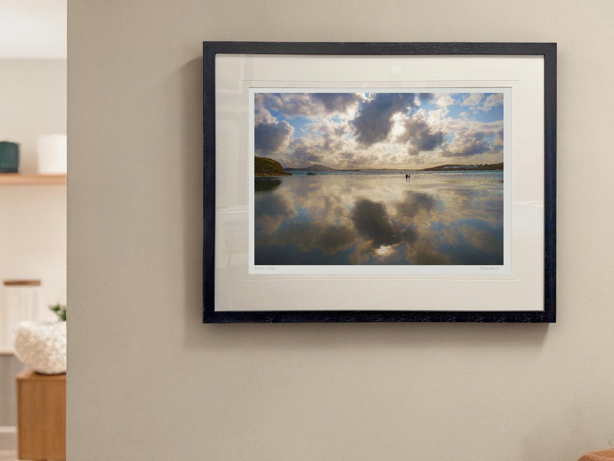 Walking on Clouds - XL Framed Black