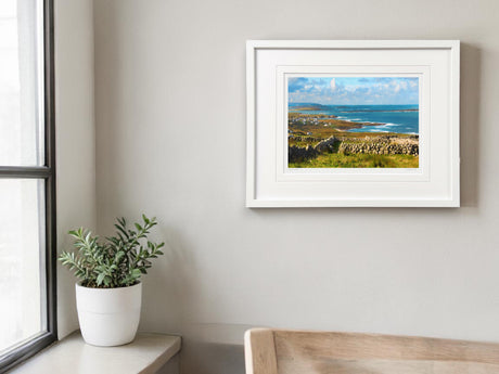 Walls to Waves - Small Framed White