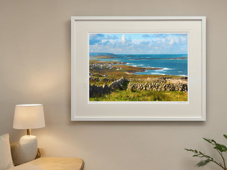 Walls to Waves - XL Framed White