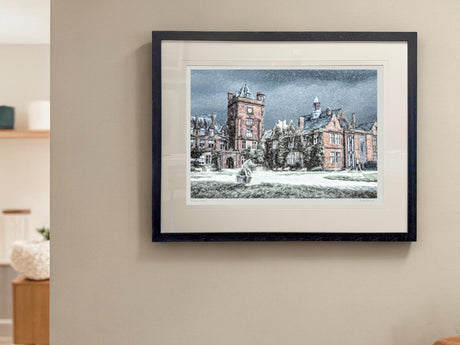 Winters Day, Campbell College - XL Framed Black
