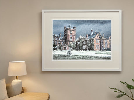 Winters Day, Campbell College - XL Framed White
