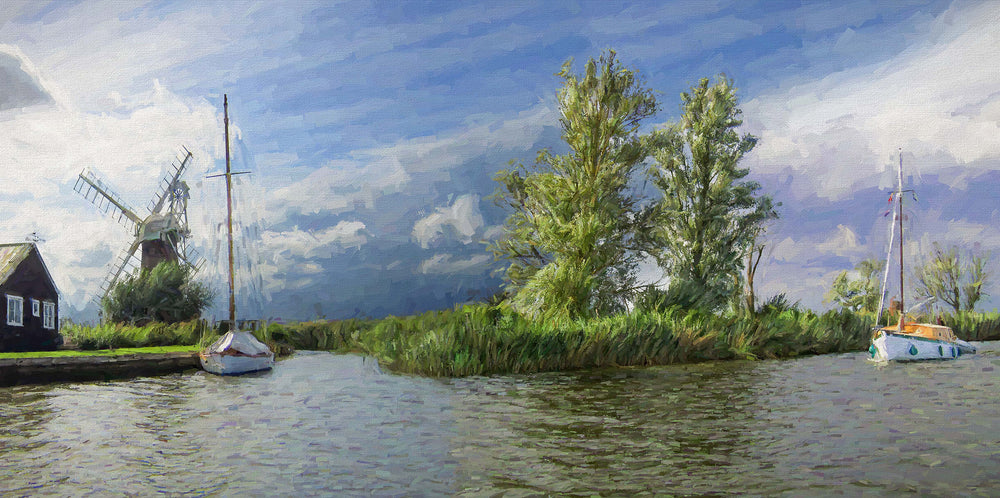 On the Broads , Norfolkk