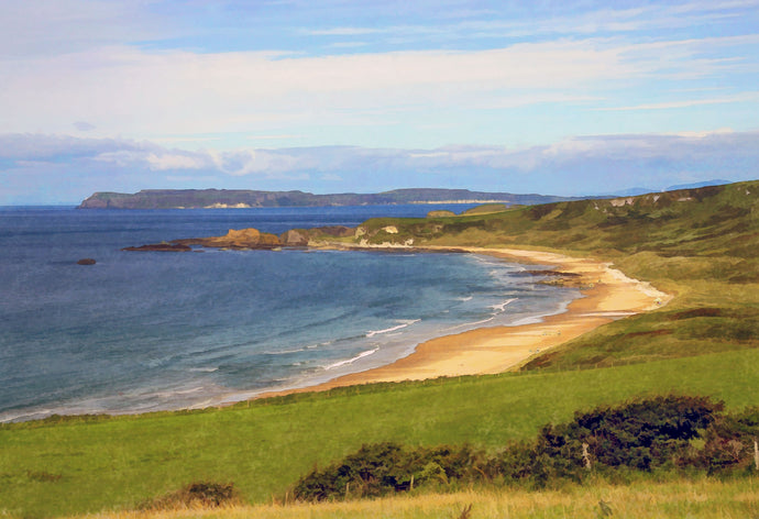 Whitepark Bay towards Rathlin